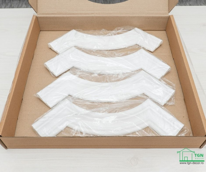 Coltar pentru brau decorativ, din poliuretan, HCR 524-1, 22.5cmx22.5cm [15]