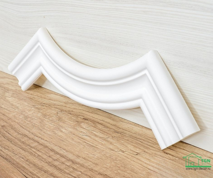 Coltar pentru brau decorativ, din poliuretan, HCR 524-1, 22.5cmx22.5cm [8]