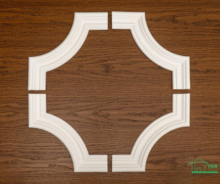 Coltar pentru brau decorativ, din poliuretan, HCR 524-1, 22.5cmx22.5cm [13]