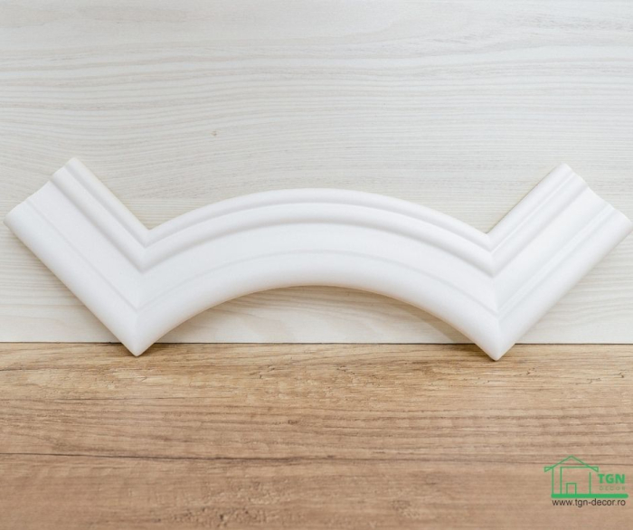 Coltar pentru brau decorativ, din poliuretan, HCR 524-1, 22.5cmx22.5cm [5]