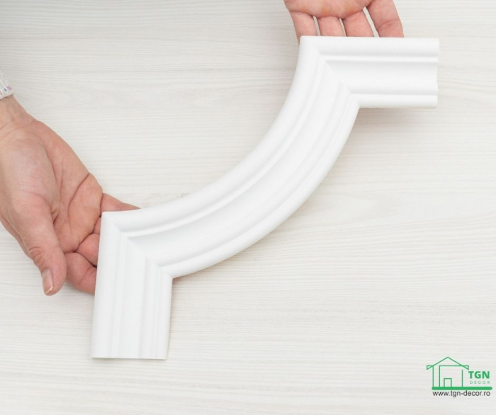 Coltar pentru brau decorativ, din poliuretan, HCR 524-1, 22.5cmx22.5cm [11]