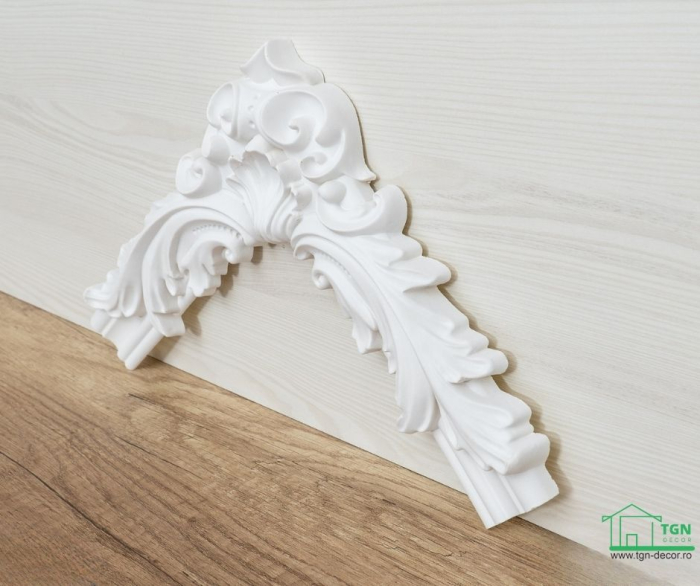 Coltar pentru brau decorativ, din poliuretan, HCR 524-2, 28cmx28cm [7]