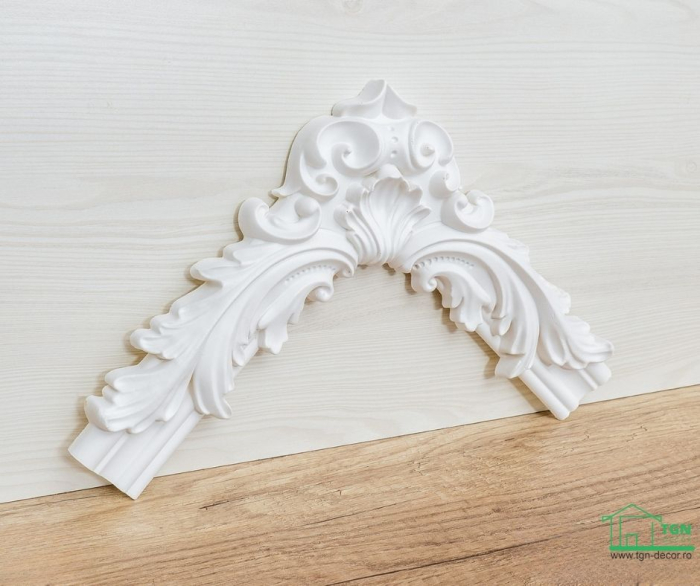 Coltar pentru brau decorativ, din poliuretan, HCR 524-2, 28cmx28cm [5]