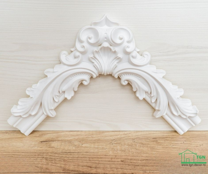 Coltar pentru brau decorativ, din poliuretan, HCR 524-2, 28cmx28cm [6]