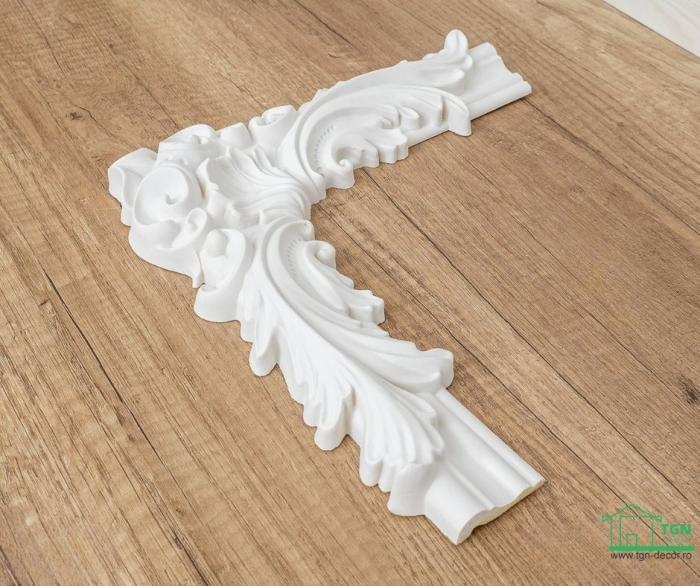 Coltar pentru brau decorativ, din poliuretan, HCR 524-2, 28cmx28cm [9]