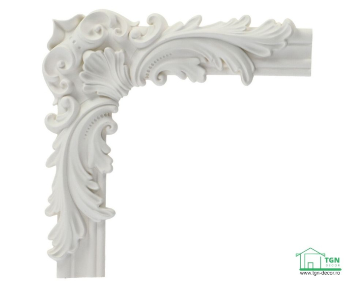 Coltar pentru brau decorativ, din poliuretan, HCR 524-2, 28cmx28cm [17]