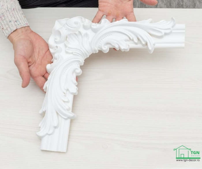 Coltar pentru brau decorativ, din poliuretan, HCR 524-2, 28cmx28cm [10]