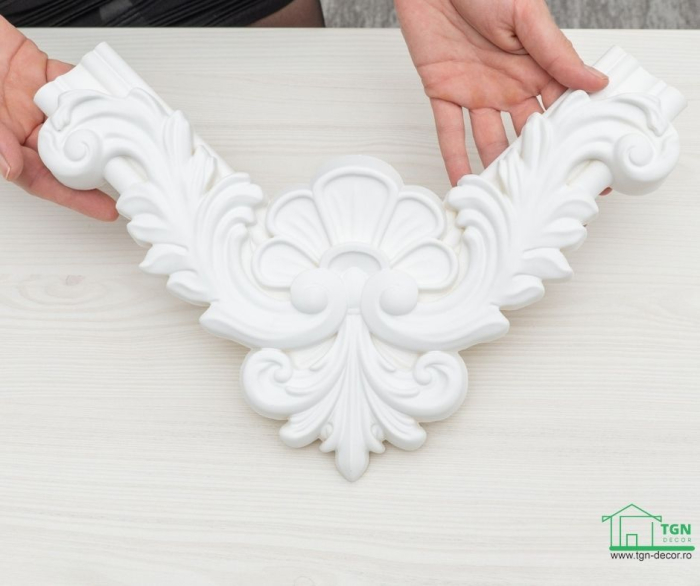 Coltar pentru brau decorativ, din poliuretan, HCR 524-3, 26.8cmx26.8cm [7]