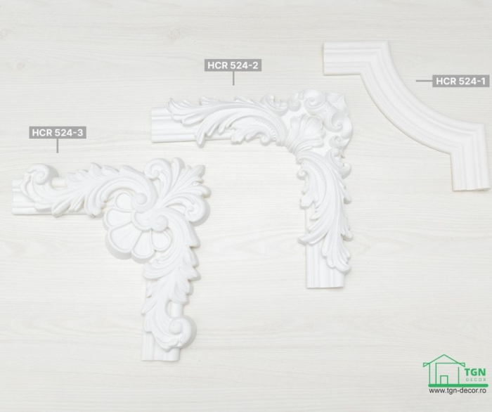 Coltar pentru brau decorativ, din poliuretan, HCR 524-3, 26.8cmx26.8cm [11]