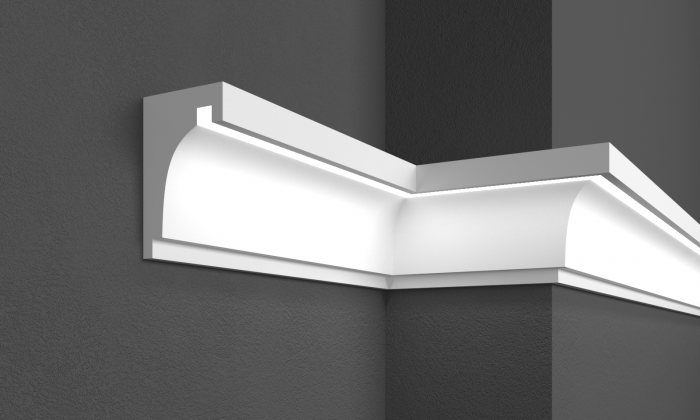 Cornișă de exterior, KC301 LED, 12cm x 19cm x 200cm [2]
