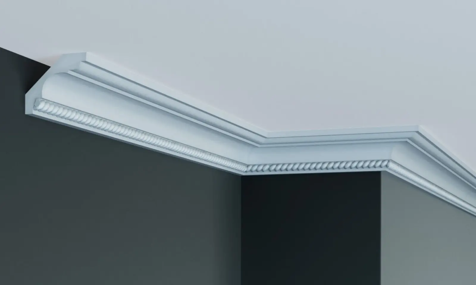 Cornisa decorativa tavan din poliuretan 5.5 x 6.5 cm - C902 [2]