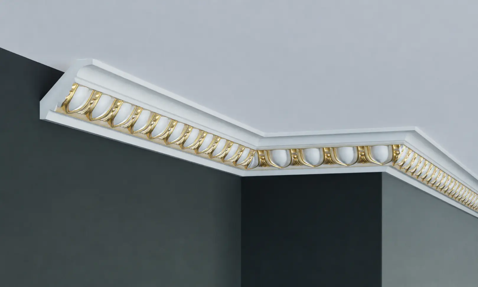 Cornisa decorativa tavan din poliuretan 5.6 x 5.6 cm - C754 [9]