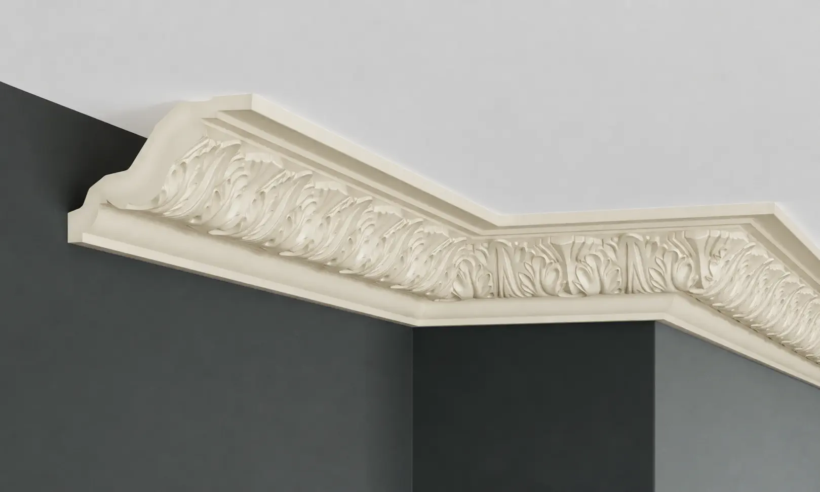 Cornisa decorativa tavan din poliuretan 8.2 x 11 cm - C730 [6]