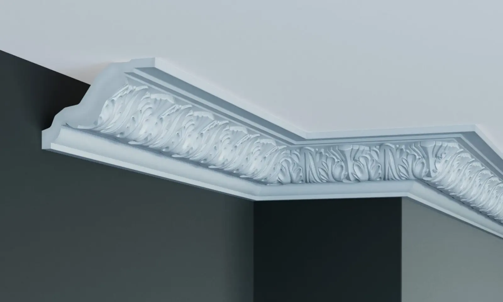 Cornisa decorativa tavan din poliuretan 8.2 x 11 cm - C730 [2]