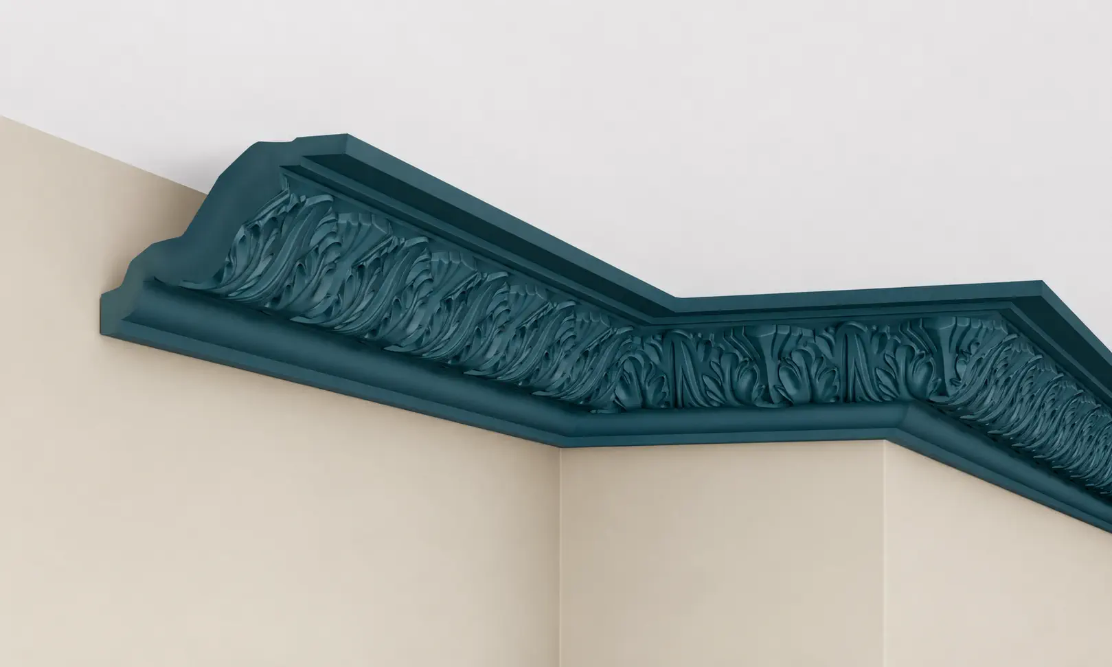 Cornisa decorativa tavan din poliuretan 8.2 x 11 cm - C730 [4]