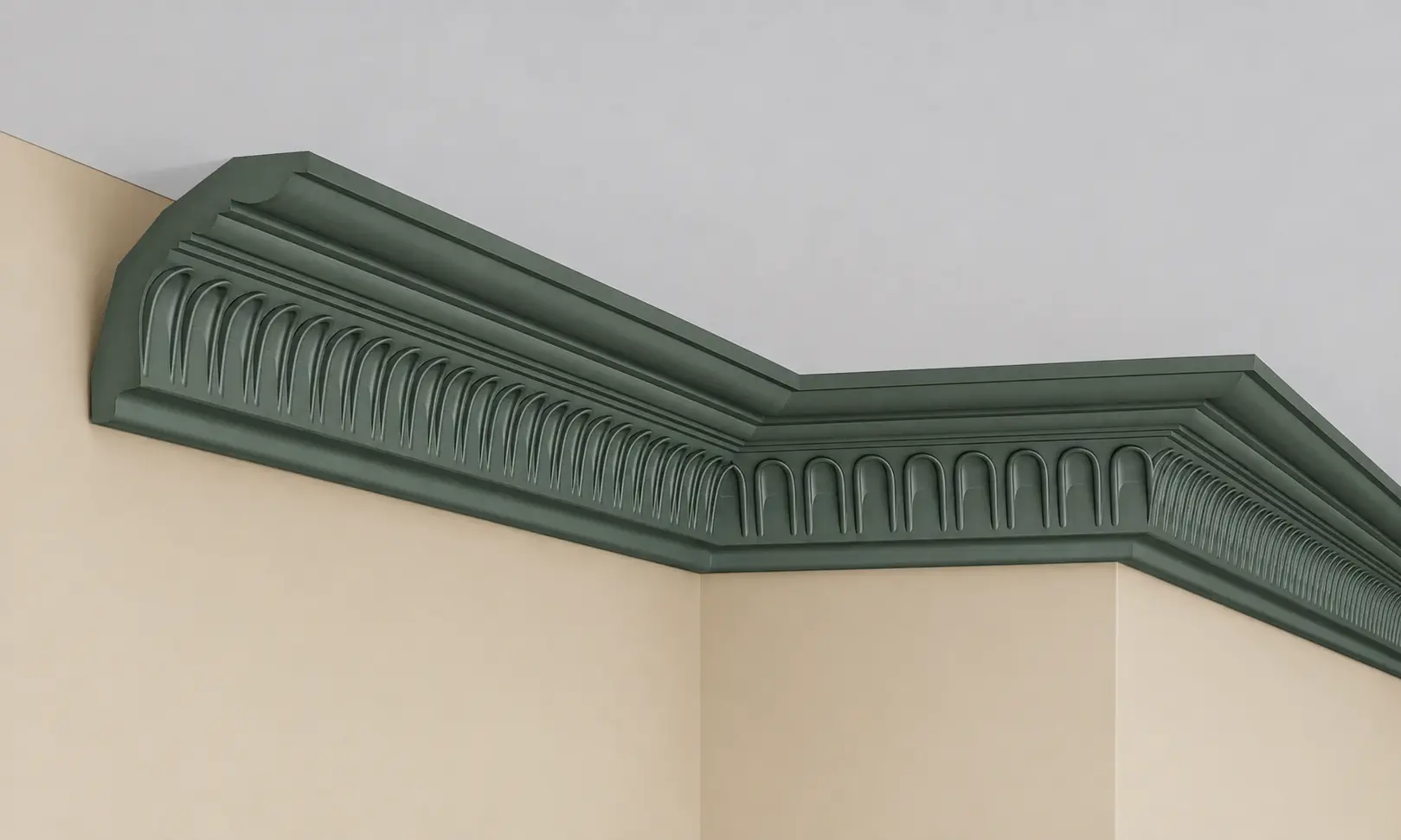 Cornisa decorativa tavan din poliuretan 8.3 x 6.9 cm - C904 [6]
