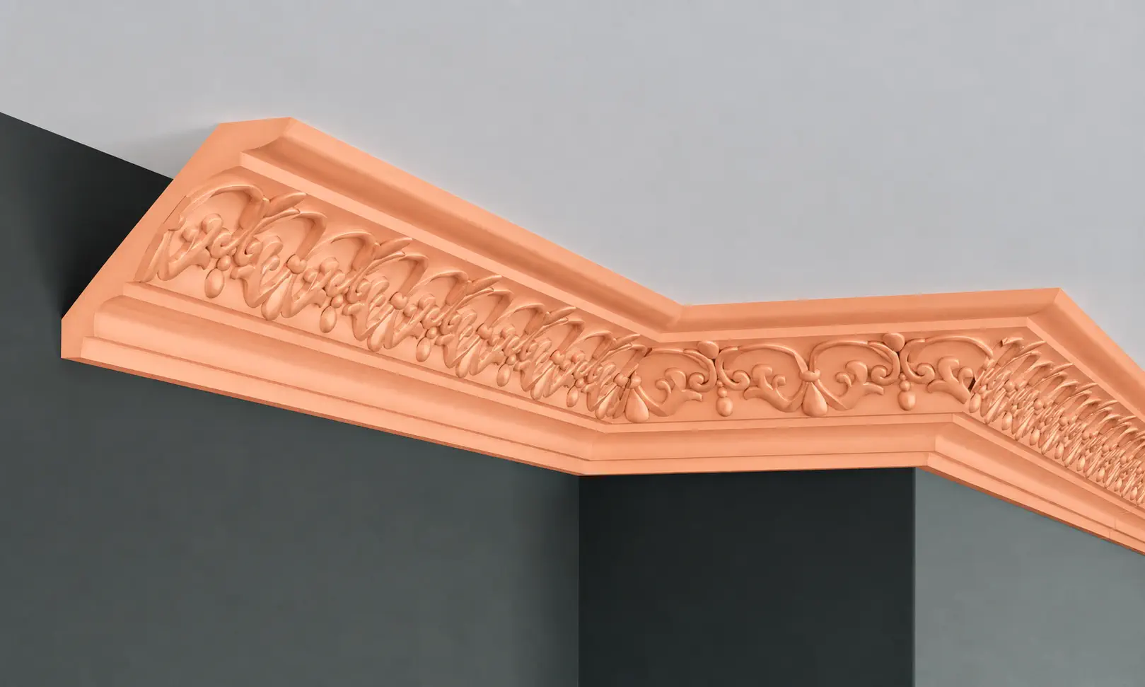 Cornisa decorativa tavan din poliuretan 8.9 x 10 cm - C930 [5]