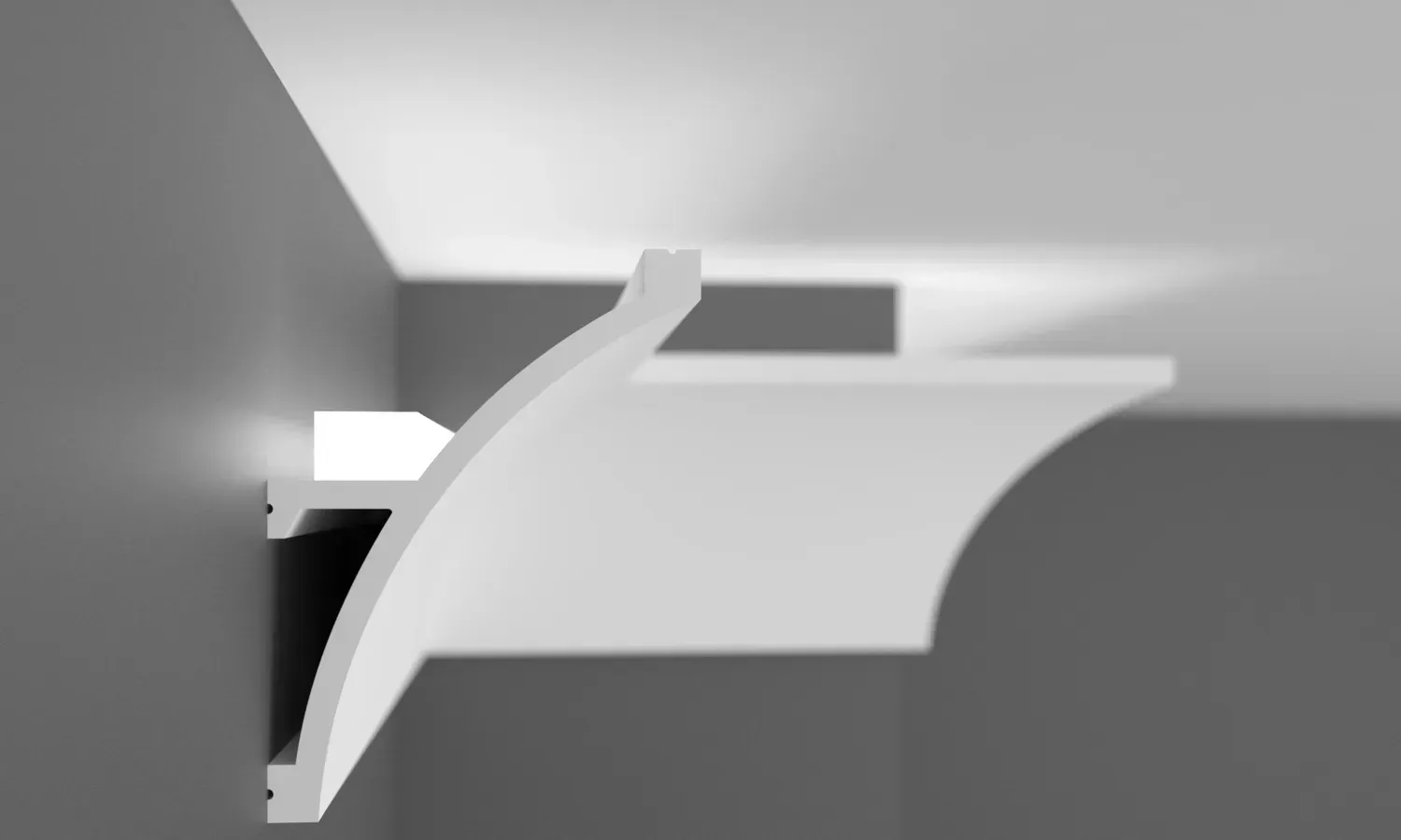 Cornisa decorativa din HDP, KH 921 8cmx6cmx200cm [5]