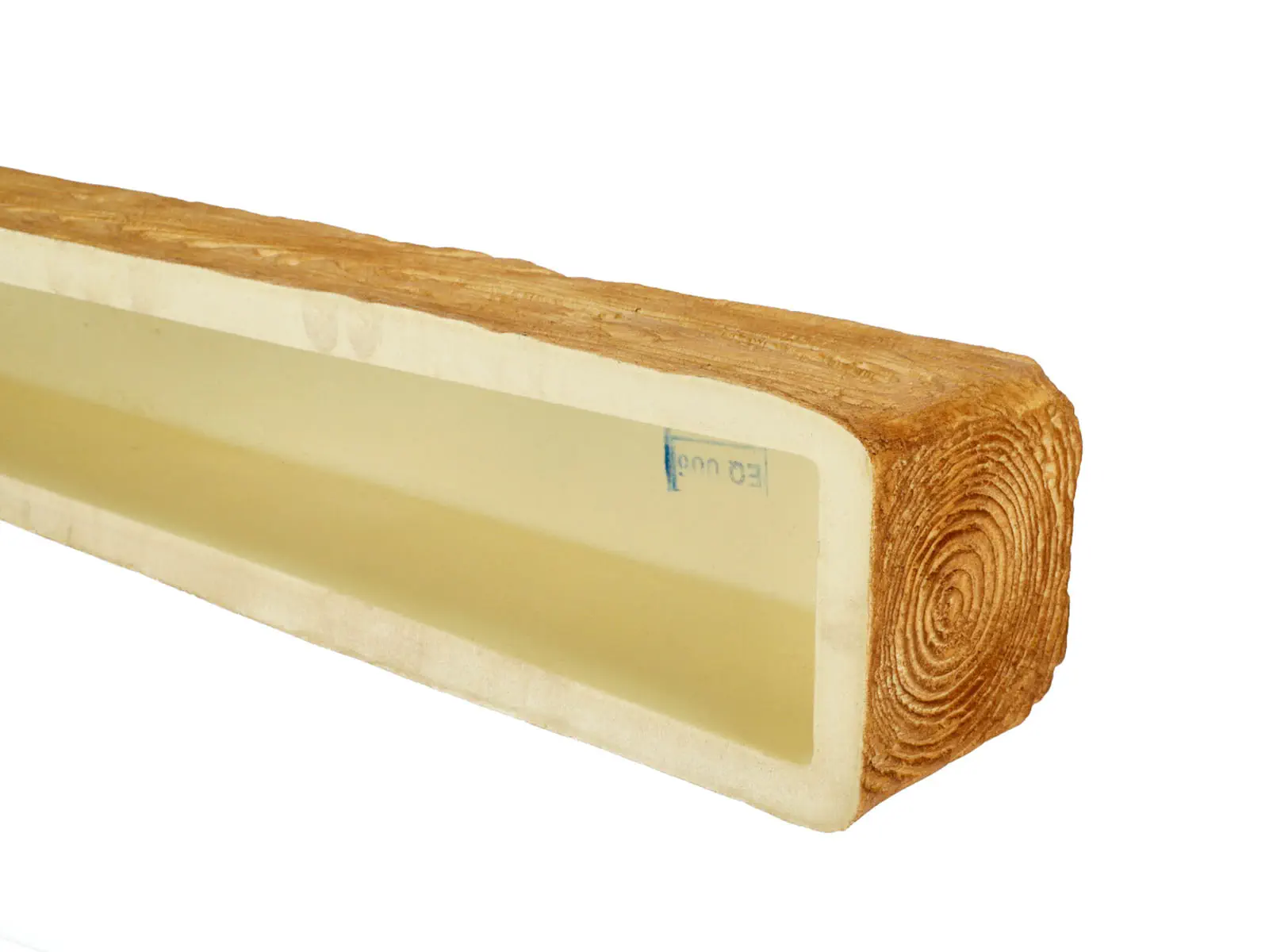 Grindă decorativă rustică, nuanța stejar deschis,  12cmx12cm - EQ006 [4]