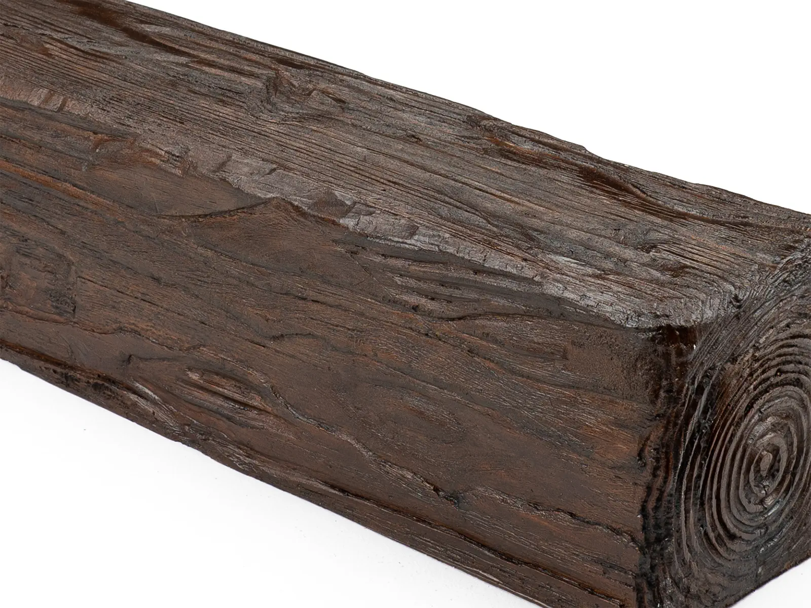 Grindă decorativă rustică, nuanța stejar închis, 12cmx12cm - EQ006 [4]