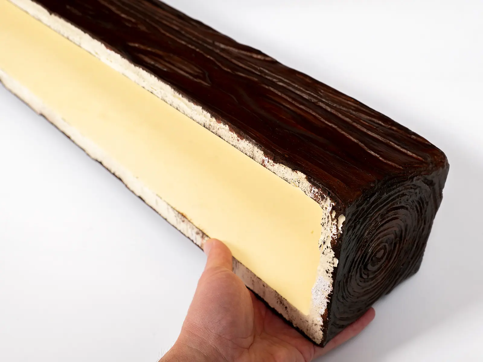 Grindă decorativă rustică, nuanța stejar roșu, 12cmx12cm - EQ006 [3]