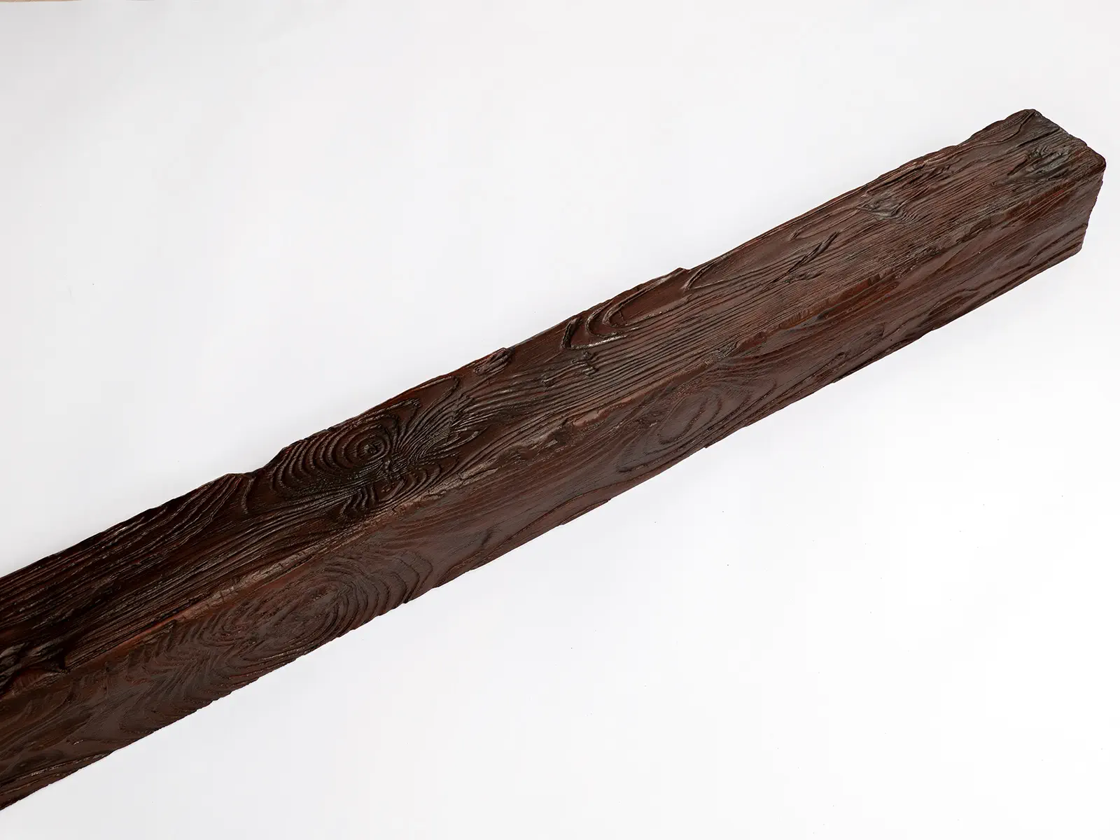 Grindă decorativă rustică, nuanța stejar roșu, 12cmx12cm - EQ006 [5]