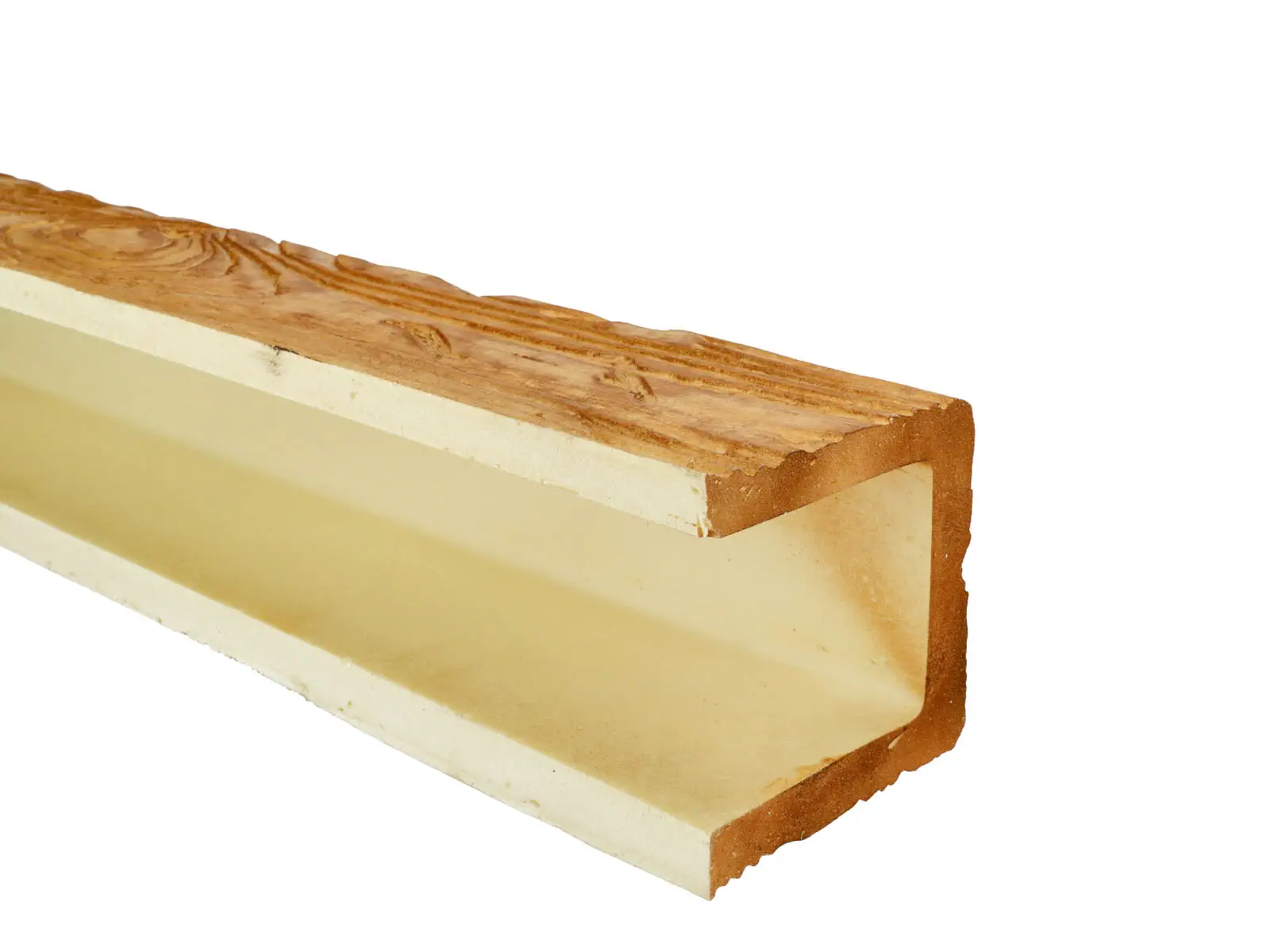 Grindă decorativă rustică, nuanța stejar deschis,  12cmx12cm - EQ006 [5]