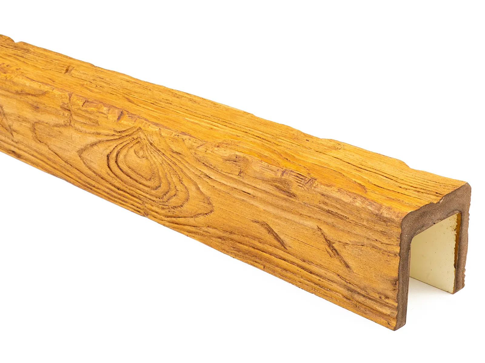 Grindă decorativă rustică, nuanța stejar deschis,  12cmx12cm - EQ006 [7]