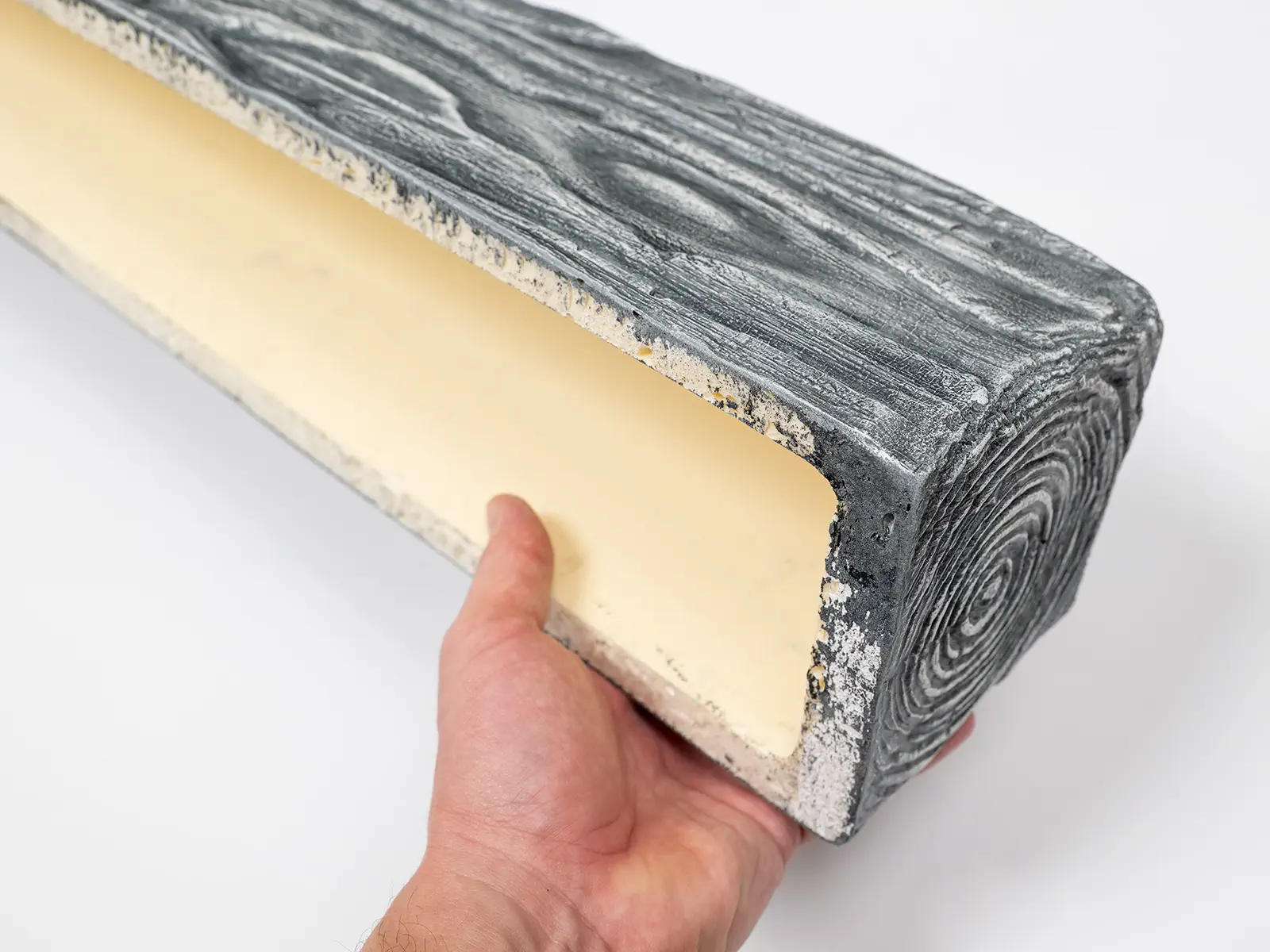 Grindă decorativă rustică, nuanța stejar gri, 12cmx12cm - EQ006 [4]