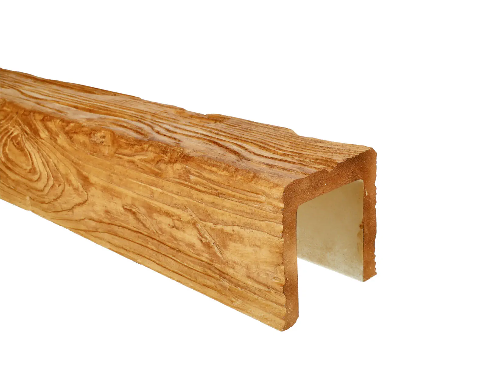 Grindă decorativă rustică, nuanța stejar deschis,  12cmx12cm - EQ006 [2]