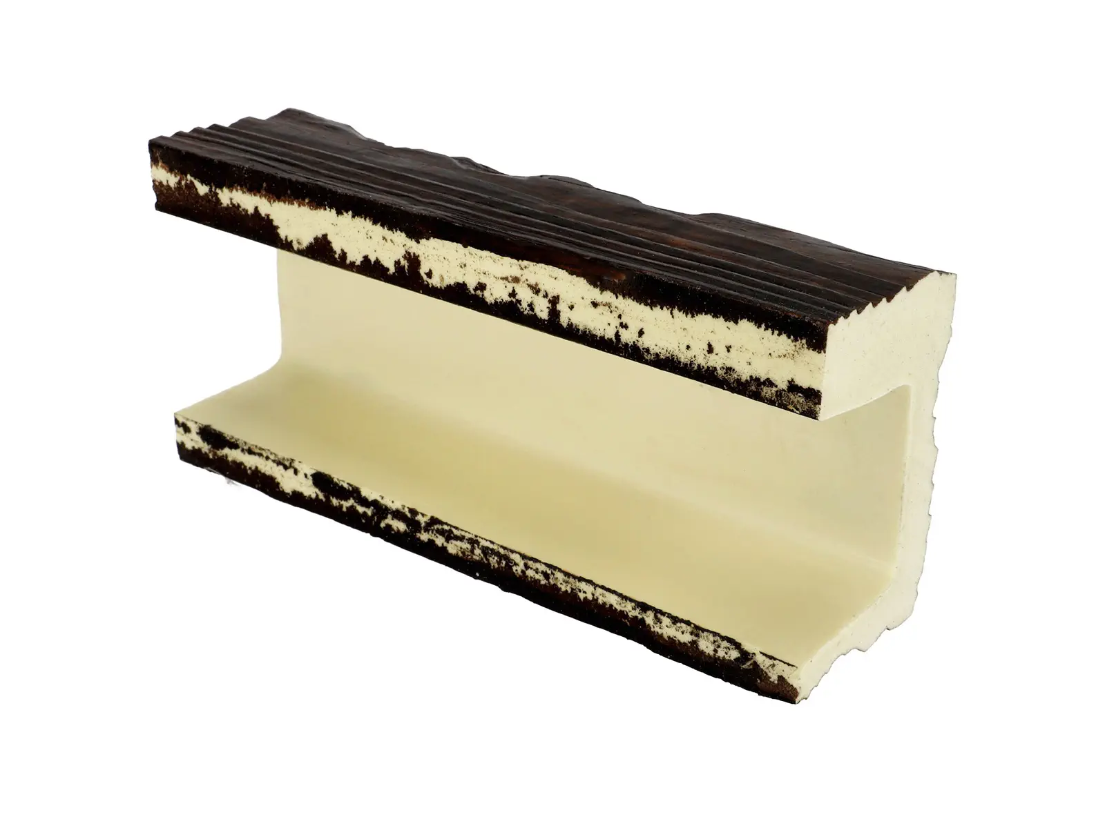 Grindă decorativă rustică, nuanța stejar închis,  6cmx9cm - EQ007 [7]