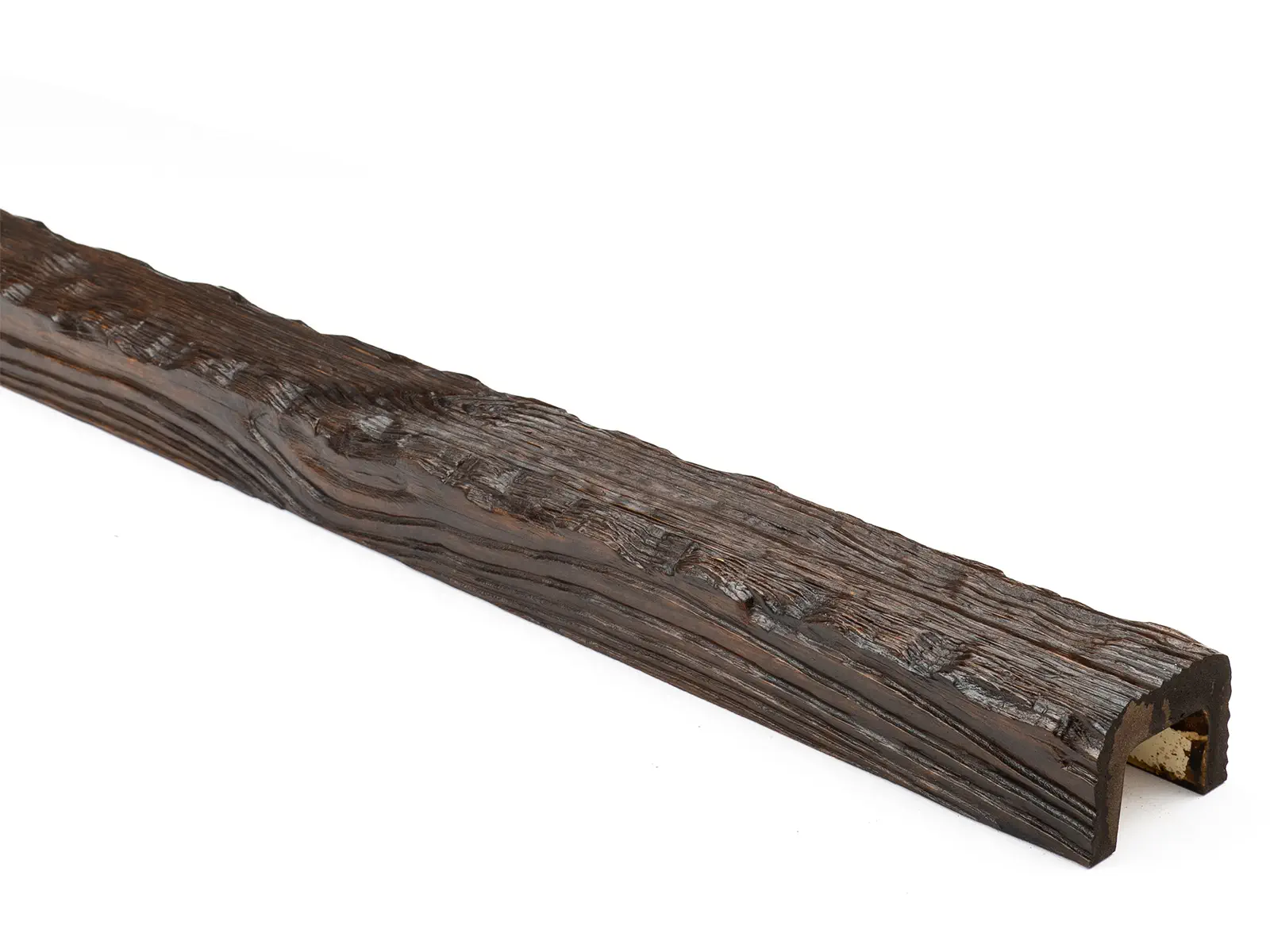 Grindă decorativă rustică, nuanța stejar închis,  6cmx9cm - EQ007 [2]