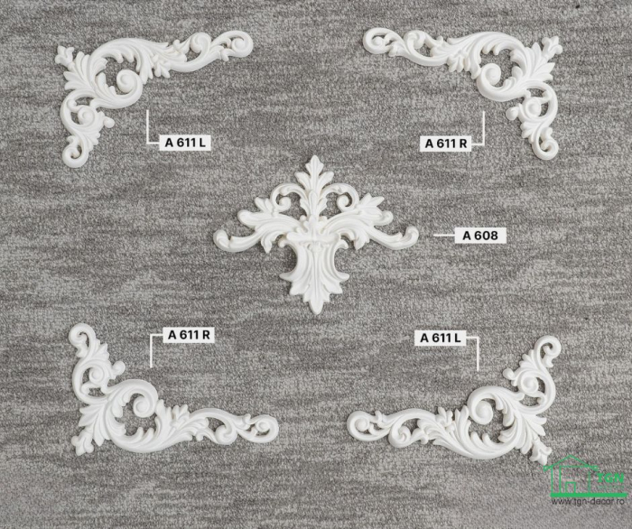 Ornament din poliuretan, Grand Decor,  A 608, 24cmx18.5cmx2.5cm [9]