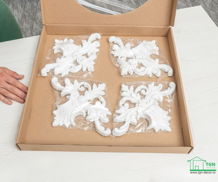 Ornament din poliuretan, Grand Decor,  A 608, 24cmx18.5cmx2.5cm [7]