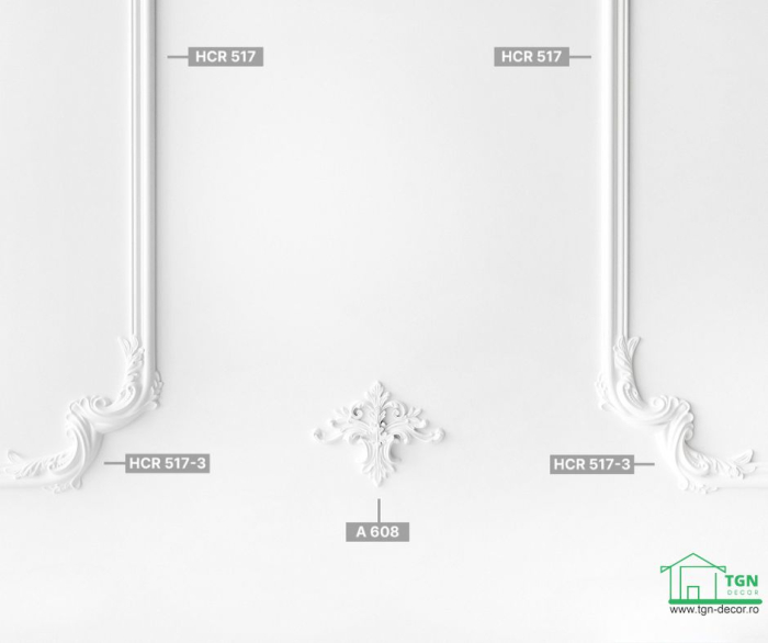 Ornament din poliuretan, Grand Decor,  A 608, 24cmx18.5cmx2.5cm [8]