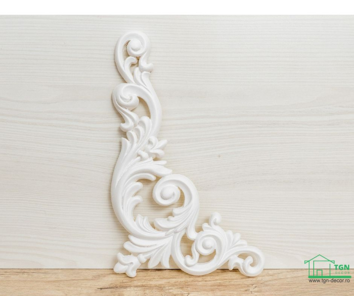 Ornament din poliuretan, Grand Decor,  A 611L, 12.6cmx26cmx1.5cm [2]