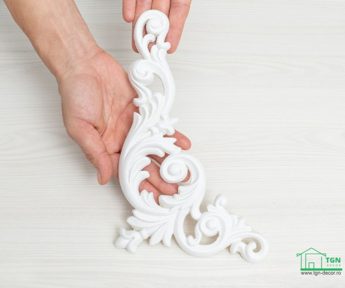 Ornament din poliuretan, Grand Decor,  A 611L, 12.6cmx26cmx1.5cm [4]