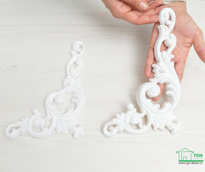 Ornament din poliuretan, Grand Decor,  A 611R, 12.6cmx26cmx1.5cm [9]