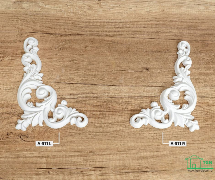 Ornament din poliuretan, Grand Decor,  A 611R, 12.6cmx26cmx1.5cm [12]