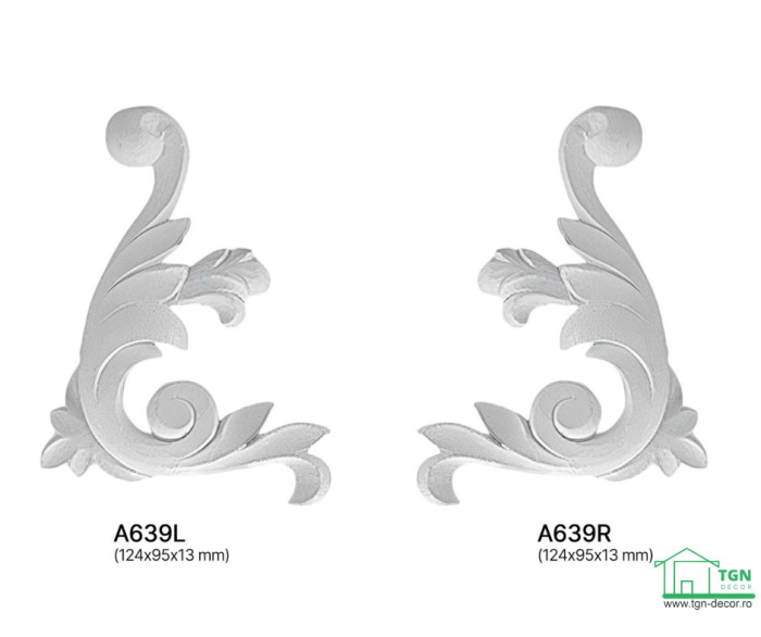 Ornament din poliuretan, Grand Decor,  A 639R, 9.5cmx12.4cmx1.3cm [8]