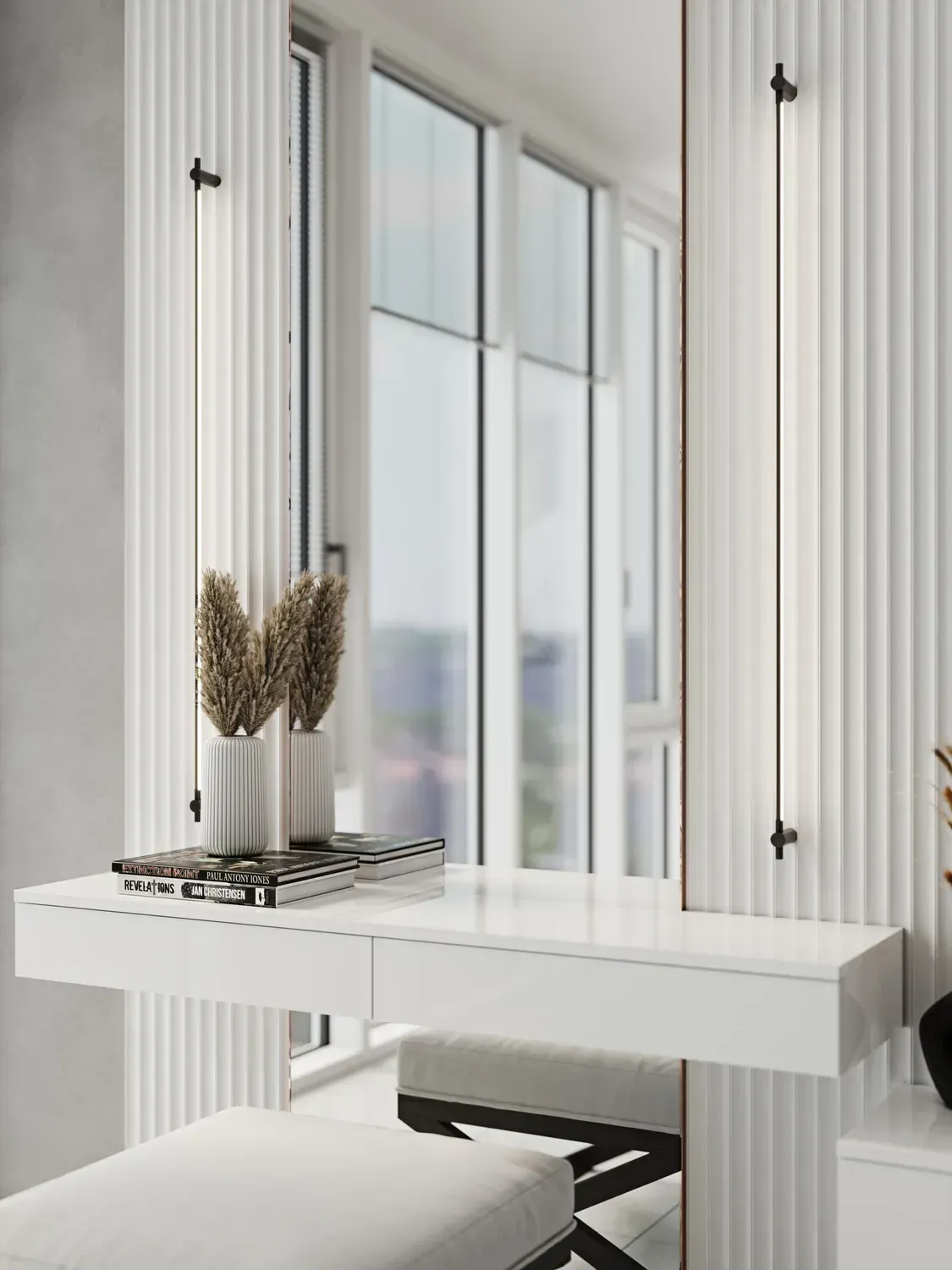 Panou decorativ din polimer rigid PNH 879, 25cm x1.25cm [5]