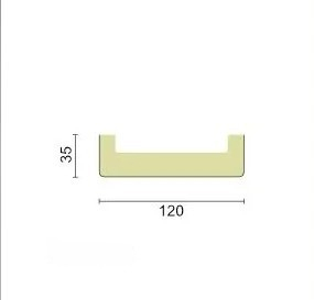 Panou decorativ rustic din poliuretan 12cmx3,5cm - ET306 [4]