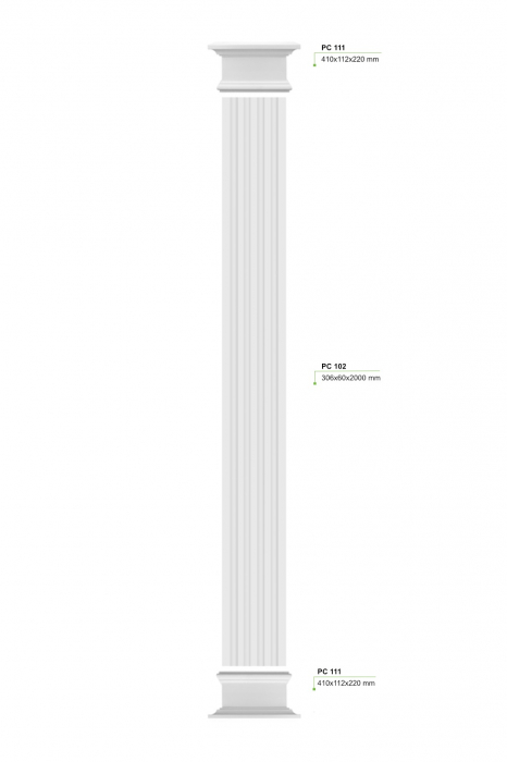 Pilastru PC 102 , 30.5cm x 6cm x 200cm [8]