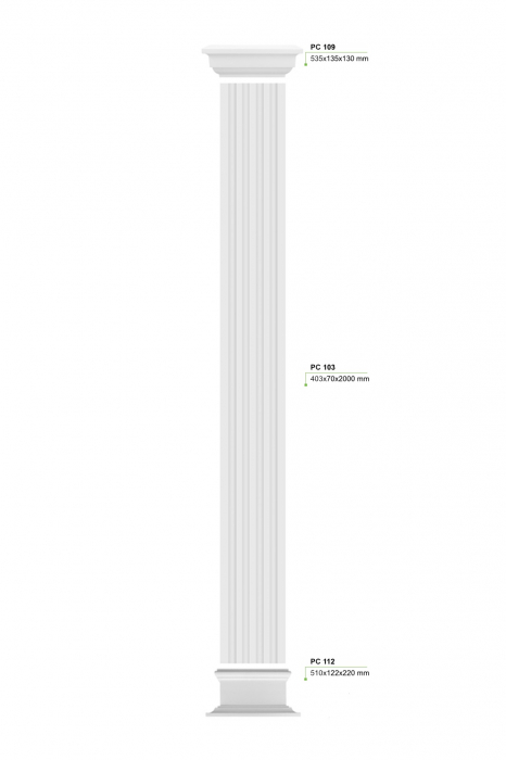 Pilastru PC 103 , 40.5cm x 7cm x 200cm [7]