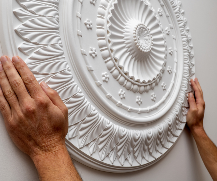 Rozeta decorativa tavan din poliuretan, diametru 67 cm - R137 [6]