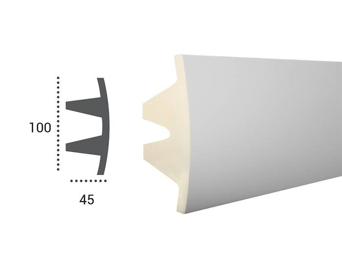 Scafa luminoasa - brau din poliuretan,Tesori F, KF503, 10cmx4.5cmx200cm [10]