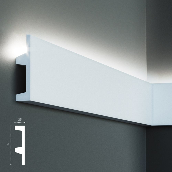 Scafa luminoasa - brau din poliuretan,Tesori F, KF504, 10.2cmx2.5cmx200cm [7]