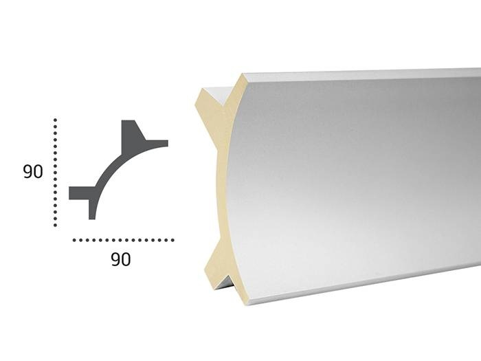 Scafa luminoasa - cornisa din poliuretan,Tesori F, KF 703, 9cmx9cmx200cm [7]