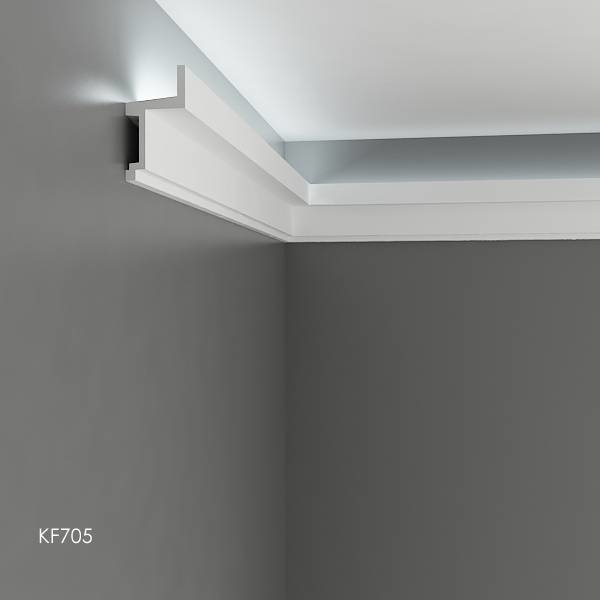 Scafa luminoasa - cornisa din poliuretan,Tesori F, KF705, 11.1cmx6cmx200cm [5]