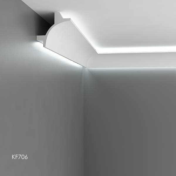 Scafa luminoasa - cornisa din poliuretan,Tesori F, KF706, 11.5cmx11.5cmx200cm [5]